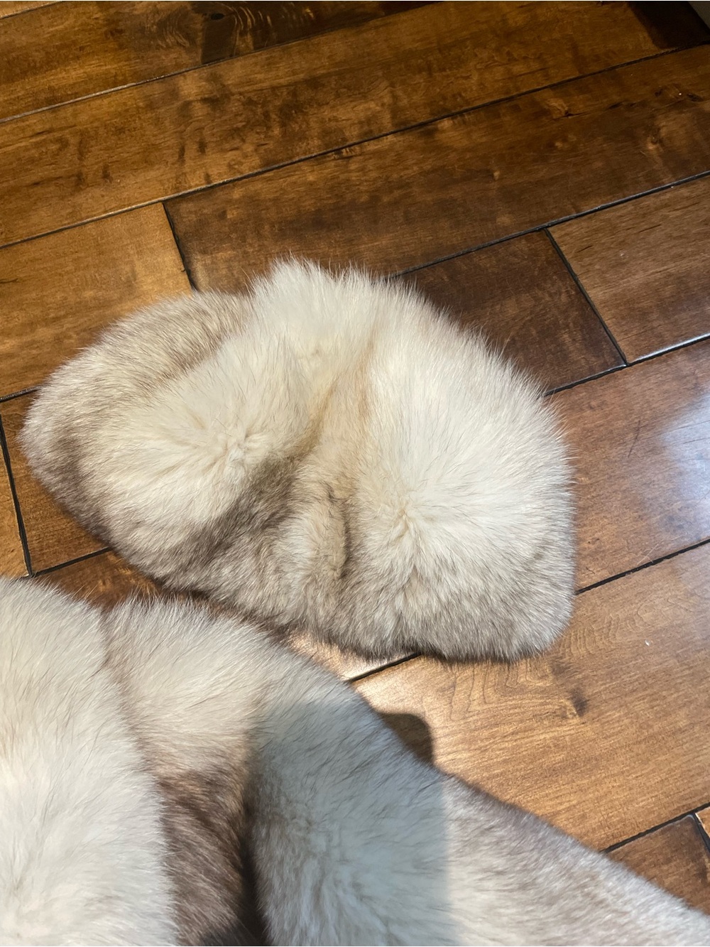 Saga Furs Fox Fur Coat with Matching Hat - Picture 6 of 12